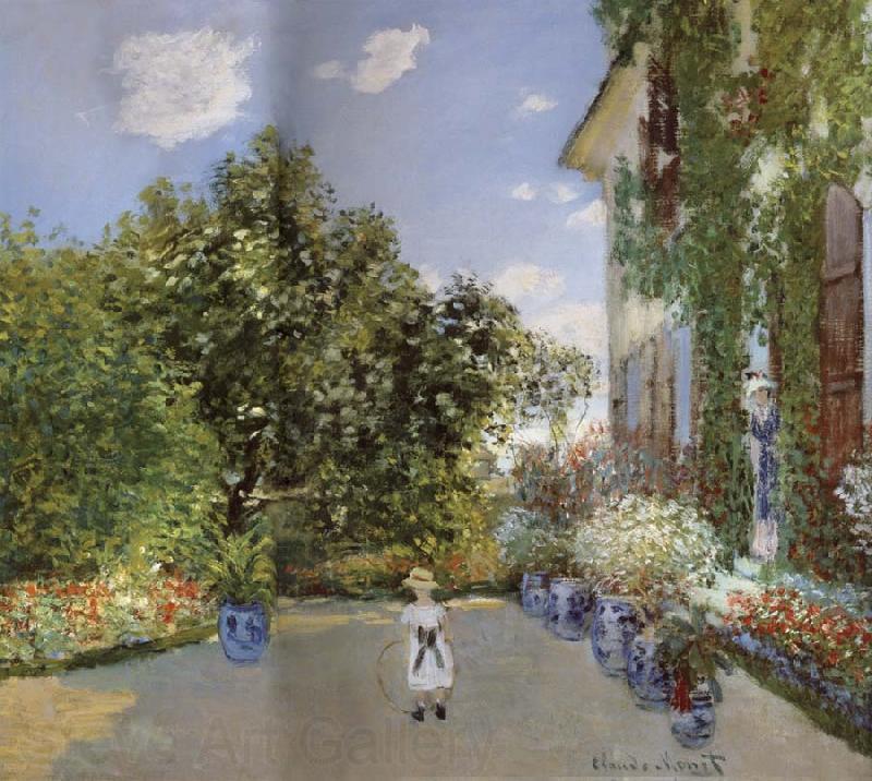 Claude Monet The Artist-s House at Argenteuil France oil painting art